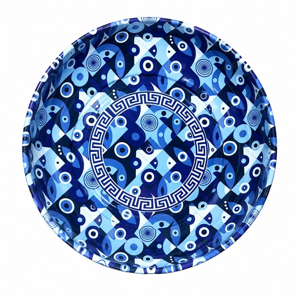 Evil Eye  Metal Printed Bowl