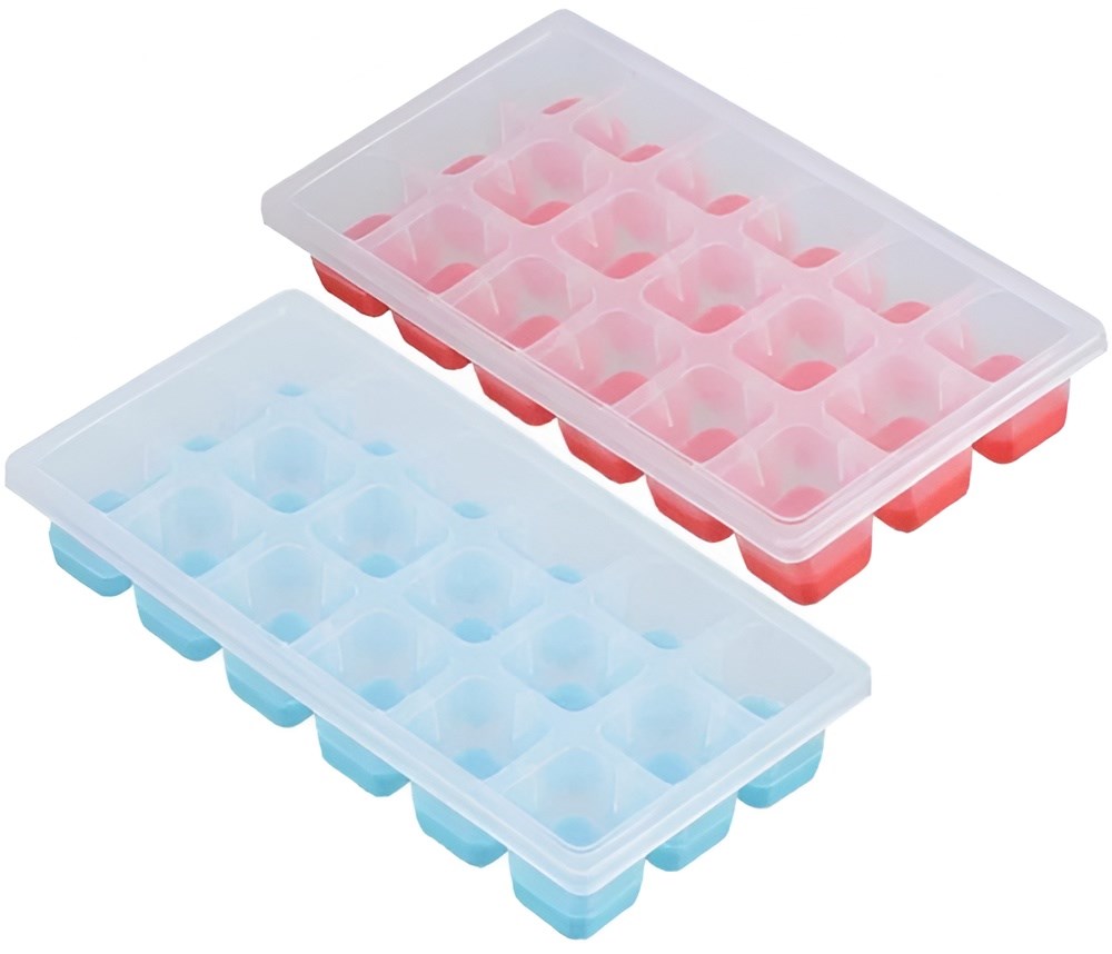 18-Grids Silicone Ice Tray - Light Pink | Full House Lebanon