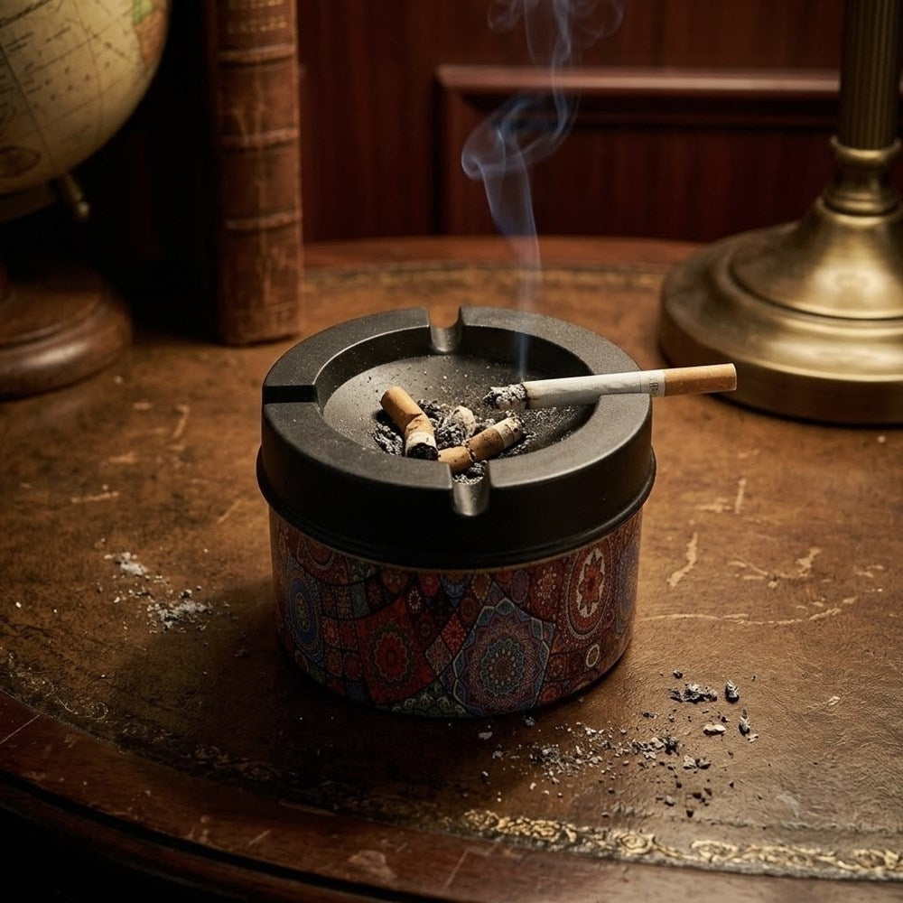 Metal Ashtray with Plastic Cover | Full House Lebanon