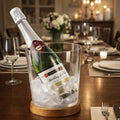 Glass Ice Bucket with Wooden Tray | Full House Lebanon