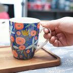 Colorful Floral Porcelain Mug