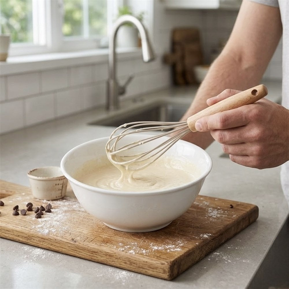 Silicone Whisk with Wooden Handle | Full House Lebanon