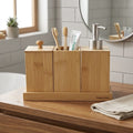 Bamboo Bathroom Accessories Set (4 Pcs) | Full House Lebanon