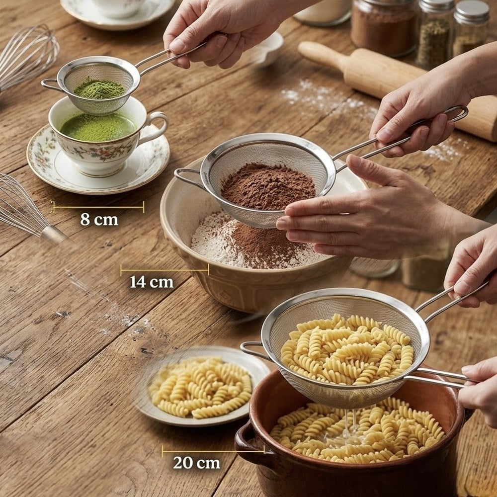 Stainless Steel Strainer Set (3 Pcs) | Full House Lebanon