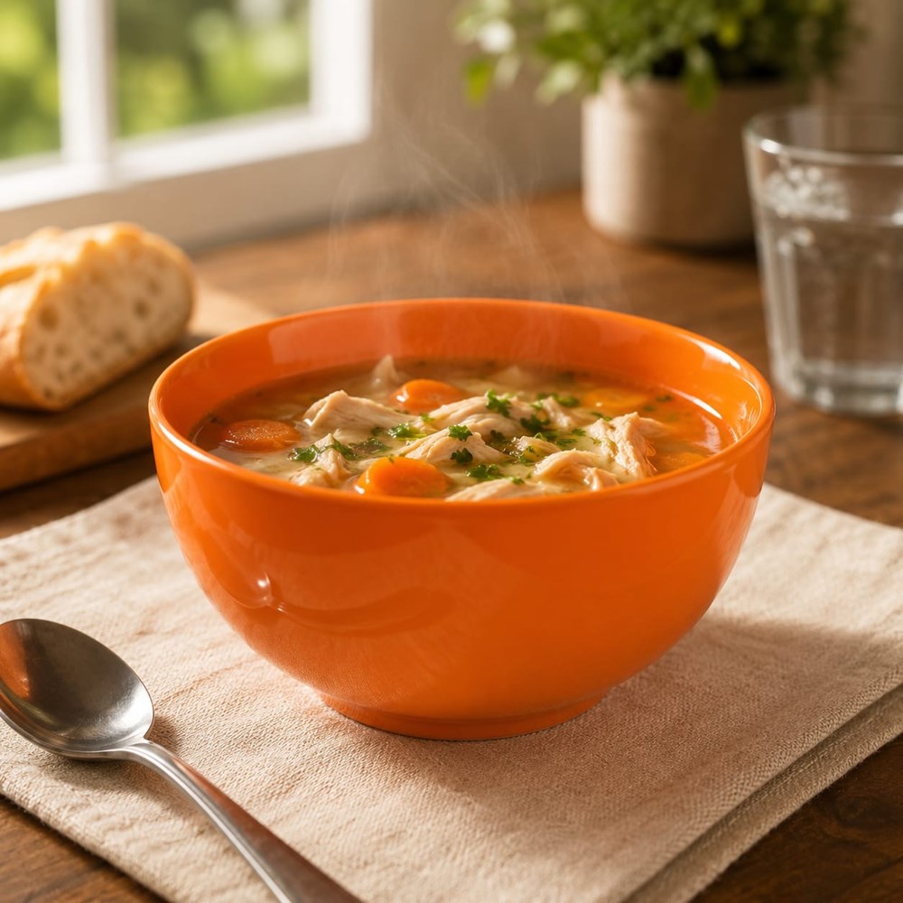 Glossy Porcelain Soup Bowl