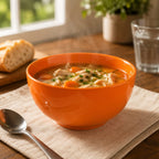 Glossy Porcelain Soup Bowl