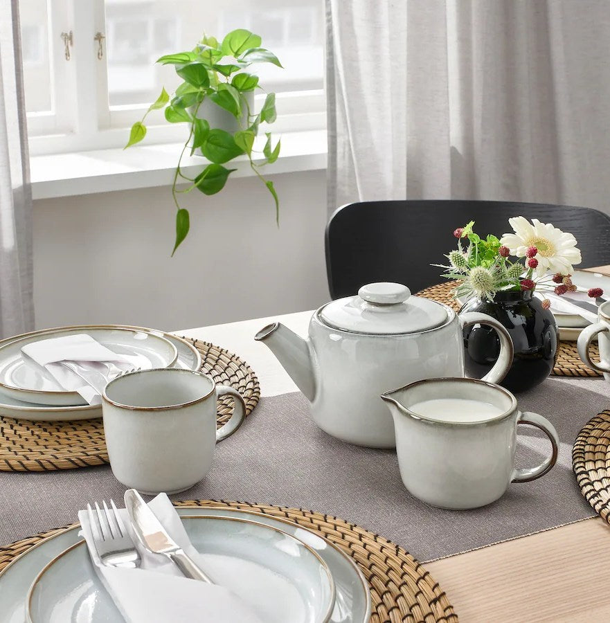 Dosthoff Grey Dinnerware - Large Oval Plate | Full House Lebanon