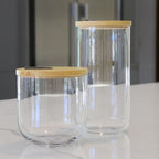 Glass Candy Jars with Wooden Lid - Tall | Full House Lebanon