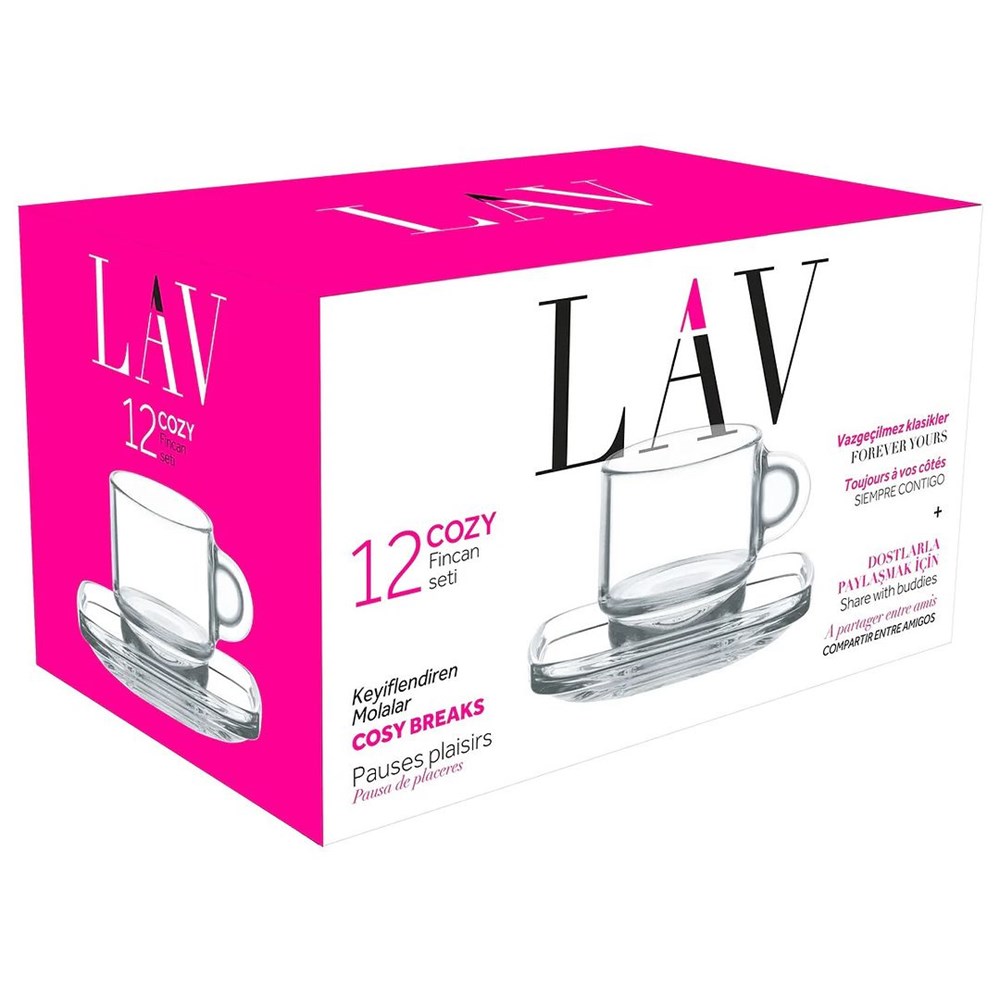 LAV Cozy Espresso /Tea Cup Set (Half a Dozen) | Full House Lebanon