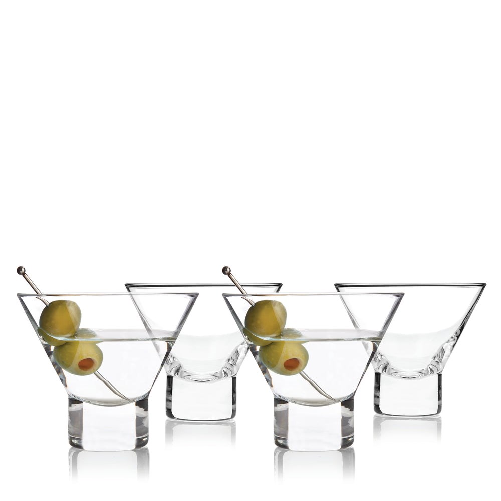 Crystal Stemless Martini Glasses | Full House Lebanon