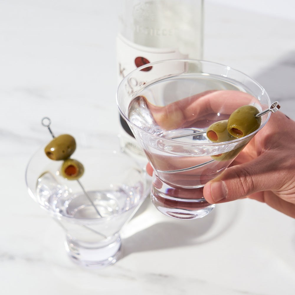 Crystal Stemless Martini Glasses | Full House Lebanon